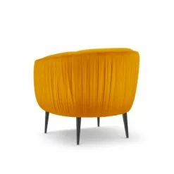 Micadoni Home Fauteuils Fauteuil En Velours Orange 8 Micadoni Home Fauteuils Fauteuil En Velours Orange -Chaise Soldes Magasin fauteuil en velours orange 2