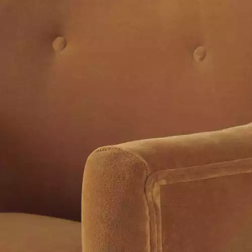 Maisons Du Monde Fauteuils Fauteuil En Velours Orange écureuil 4 Maisons Du Monde Fauteuils Fauteuil En Velours Orange écureuil – Image 4