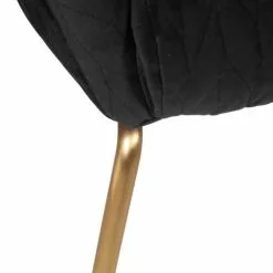 Zago Fauteuils Fauteuil En Velours Piqué Et Pieds Dorés -Chaise Soldes Magasin fauteuil en velours pique et pieds dores 5