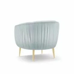 Micadoni Home Fauteuils Fauteuil En Velours Pistache -Chaise Soldes Magasin fauteuil en velours pistache 2