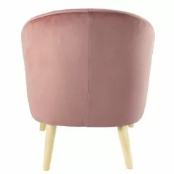 Maisons Du Monde Fauteuils Fauteuil En Velours Rose Foncé -Chaise Soldes Magasin fauteuil en velours rose fonce 1000 11 39 185974 5
