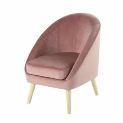 Maisons Du Monde Fauteuils Fauteuil Vintage En Velours Ocre -Chaise Soldes Magasin fauteuil en velours rose fonce suzie 1000 11 39 185974 1 1