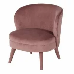 Maisons Du Monde Fauteuils Fauteuil En Velours Rose -Chaise Soldes Magasin fauteuil en velours rose kate 1000 13 40 216151 1 2