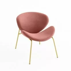 Potiron Paris Fauteuils Fauteuil En Velours Rose Vintage -Chaise Soldes Magasin fauteuil en velours rose vintage 3