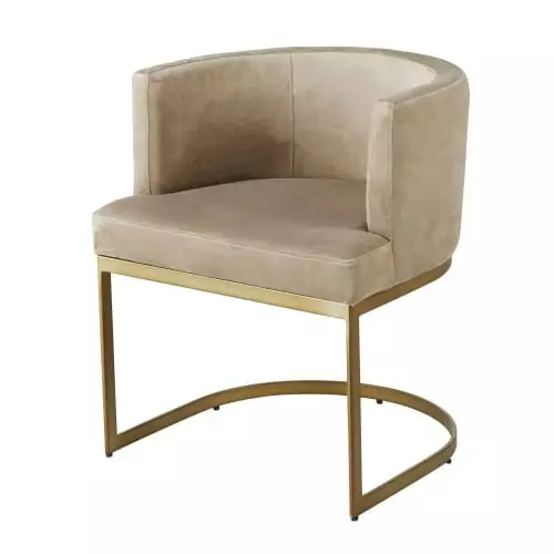 Maisons Du Monde Fauteuils Fauteuil En Velours Taupe Pieds En Métal Coloris Laiton 1 Maisons Du Monde Fauteuils Fauteuil En Velours Taupe Pieds En Métal Coloris Laiton