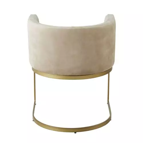 Maisons Du Monde Fauteuils Fauteuil En Velours Taupe Pieds En Métal Coloris Laiton 3 Maisons Du Monde Fauteuils Fauteuil En Velours Taupe Pieds En Métal Coloris Laiton – Image 3
