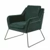 Maisons Du Monde Fauteuils Fauteuil En Velours Vert