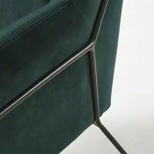 Maisons Du Monde Fauteuils Fauteuil En Velours Vert 4 Maisons Du Monde Fauteuils Fauteuil En Velours Vert – Image 4