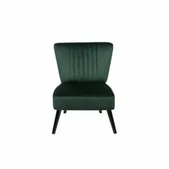 Beliani Fauteuils Fauteuil En Velours Vert -Chaise Soldes Magasin fauteuil en velours vert 2