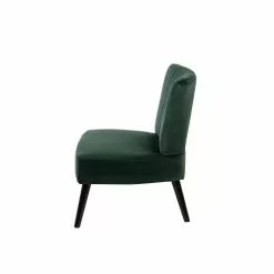 Beliani Fauteuils Fauteuil En Velours Vert -Chaise Soldes Magasin fauteuil en velours vert 3