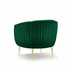 Micadoni Home Fauteuils Fauteuil En Velours Vert Bouteille 8 Micadoni Home Fauteuils Fauteuil En Velours Vert Bouteille -Chaise Soldes Magasin fauteuil en velours vert bouteille 2