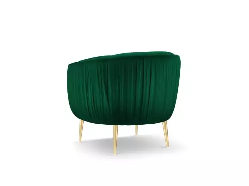 Micadoni Home Fauteuils Fauteuil En Velours Vert Bouteille 3 Micadoni Home Fauteuils Fauteuil En Velours Vert Bouteille – Image 3