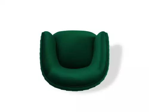 Micadoni Home Fauteuils Fauteuil En Velours Vert Bouteille 4 Micadoni Home Fauteuils Fauteuil En Velours Vert Bouteille – Image 4