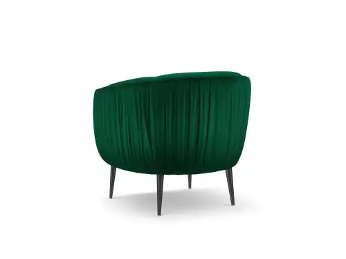 Micadoni Home Fauteuils Fauteuil En Velours Vert Bouteille 3 Micadoni Home Fauteuils Fauteuil En Velours Vert Bouteille – Image 3