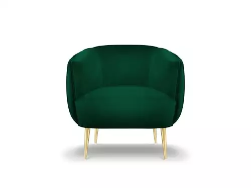 Micadoni Home Fauteuils Fauteuil En Velours Vert Bouteille 1 Micadoni Home Fauteuils Fauteuil En Velours Vert Bouteille