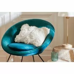 Pomax Fauteuils Fauteuil En Velours Vert émeraude -Chaise Soldes Magasin fauteuil en velours vert emeraude 4