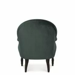 Maisons Du Monde Fauteuils Fauteuil En Velours Vert Et Pieds En Bouleau Noir -Chaise Soldes Magasin fauteuil en velours vert et pieds en bouleau noir 1000 14 22 215149 3