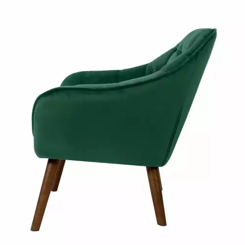 Rendez Vous Déco Fauteuils Fauteuil En Velours Vert Foncé Avec Accoudoirs 5 Rendez Vous Déco Fauteuils Fauteuil En Velours Vert Foncé Avec Accoudoirs – Image 5