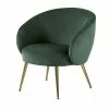 Maisons Du Monde Fauteuils Fauteuil En Velours Vert Forêt