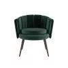Potiron Paris Fauteuils Fauteuil En Velours Vert Forêt