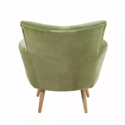 Maisons Du Monde Fauteuils Fauteuil En Velours Vert Kaki 3 Maisons Du Monde Fauteuils Fauteuil En Velours Vert Kaki – Image 3