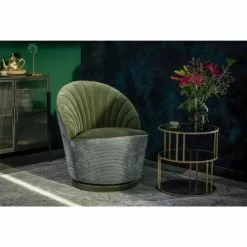 Dutchbone Fauteuils Fauteuil En Velours Vert Kaki 8 Dutchbone Fauteuils Fauteuil En Velours Vert Kaki -Chaise Soldes Magasin fauteuil en velours vert kaki 2