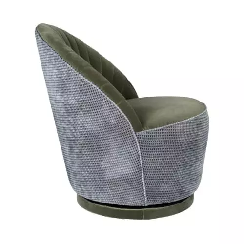 Dutchbone Fauteuils Fauteuil En Velours Vert Kaki 4 Dutchbone Fauteuils Fauteuil En Velours Vert Kaki – Image 4