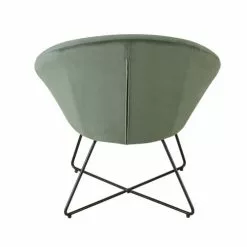 Maisons Du Monde Fauteuils Fauteuil En Velours Vert Pieds En Métal Noir -Chaise Soldes Magasin fauteuil en velours vert pieds en metal noir 1000 9 36 198722 3