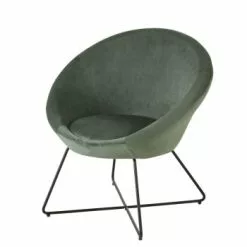 Maisons Du Monde Fauteuils Fauteuil En Velours Ocre -Chaise Soldes Magasin fauteuil en velours vert pieds en metal noir hipop 1000 9 36 198722 1 1