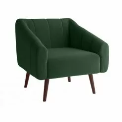 Potiron Paris Fauteuils Fauteuil En Velours Vert Sapin