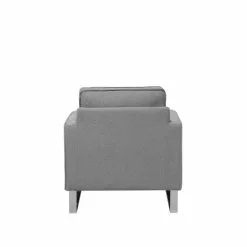 Beliani Fauteuils Fauteuil Gris -Chaise Soldes Magasin fauteuil gris 4