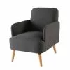 Maisons Du Monde Fauteuils Fauteuil Gris Anthracite