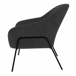 Rendez Vous Déco Fauteuils Fauteuil Gris Foncé En Velours Cotelé -Chaise Soldes Magasin fauteuil gris fonce en velours cotele 5