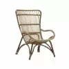 Sika Design Fauteuils Fauteuil Haut Dossier En Rotin Antique