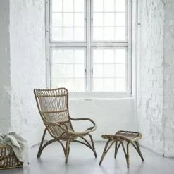 Sika Design Fauteuils Fauteuil Haut Dossier En Rotin Antique -Chaise Soldes Magasin fauteuil haut dossier en rotin antique 2