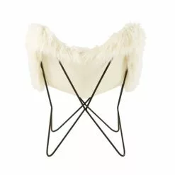 Maisons Du Monde Fauteuils Fauteuil Imitation Fourrure Ivoire -Chaise Soldes Magasin fauteuil imitation fourrure ivoire 1000 14 4 186062 5