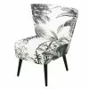 Maisons Du Monde Fauteuils Fauteuil Imprimé Jungle Noir Et Blanc