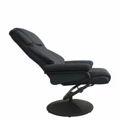 MOYCOR Fauteuils Fauteuil Inclinable Avec Repose Pieds En Fer Noir -Chaise Soldes Magasin fauteuil inclinable avec repose pieds en fer noir 2