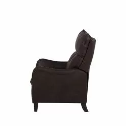 Beliani Fauteuils Fauteuil Inclinable En Tissu Marron -Chaise Soldes Magasin fauteuil inclinable en tissu marron 3