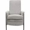 Kare Design Fauteuils Fauteuil Inclinable Gris Et Acier Noir