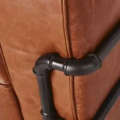 Maisons Du Monde Fauteuils Fauteuil Indus à Roulettes En Cuir Effet Vieilli -Chaise Soldes Magasin fauteuil indus a roulettes en cuir effet vieilli 1000 13 18 198335 4