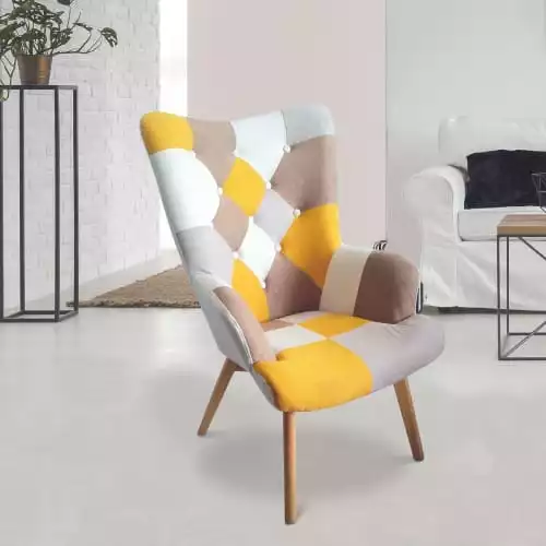 Toilinux Fauteuils Fauteuil Jaune 2 Toilinux Fauteuils Fauteuil Jaune – Image 2