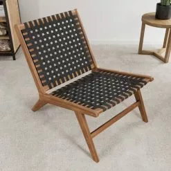 Baita Fauteuils Fauteuil Lounge En Bimatière 1 Place Noir -Chaise Soldes Magasin fauteuil lounge en bimatiere 1 place noir 3