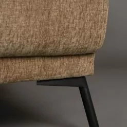 Dutchbone Fauteuils Fauteuil Lounge En Tissu Camel -Chaise Soldes Magasin fauteuil lounge en tissu camel 5