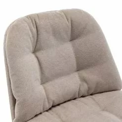 Drawer Fauteuils Fauteuil Lounge En Tissu Et Métal Beige -Chaise Soldes Magasin fauteuil lounge en tissu et metal beige 5