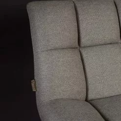 Dutchbone Fauteuils Fauteuil Lounge En Tissu Gris -Chaise Soldes Magasin fauteuil lounge en tissu gris 5