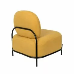 Drawer Fauteuils Fauteuil Lounge En Tissu Jaune -Chaise Soldes Magasin fauteuil lounge en tissu jaune 4