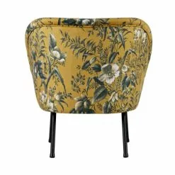 Bepurehome Fauteuils Fauteuil Lounge En Velours Ocre -Chaise Soldes Magasin fauteuil lounge en velours ocre 5