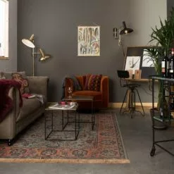 Dutchbone Fauteuils Fauteuil Lounge En Velours Orange -Chaise Soldes Magasin fauteuil lounge en velours orange 2