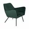 Drawer Fauteuils Fauteuil Lounge En Velours Vert Forêt